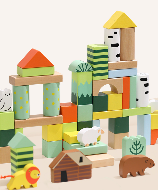 Classic World Wooden Large Forest Blocks