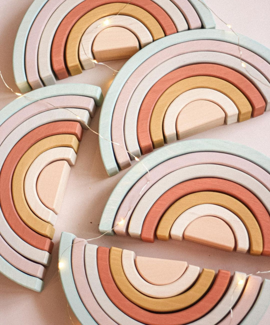 Rainbow Stacker in Pastel