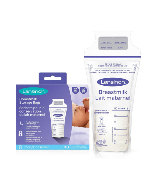 Lansinoh Breastmilk Storage Bags - 6oz/180ml (100pc)
