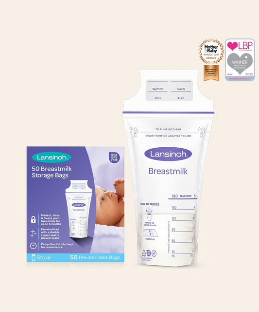 Lansinoh Breastmilk Storage Bags - 6oz/180ml (50pc)