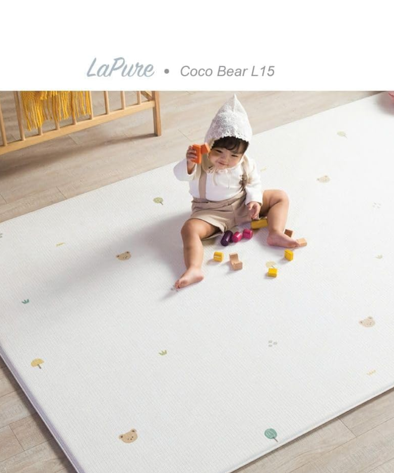 Parklon LaPure Bumper Playmat Coco Bear L15