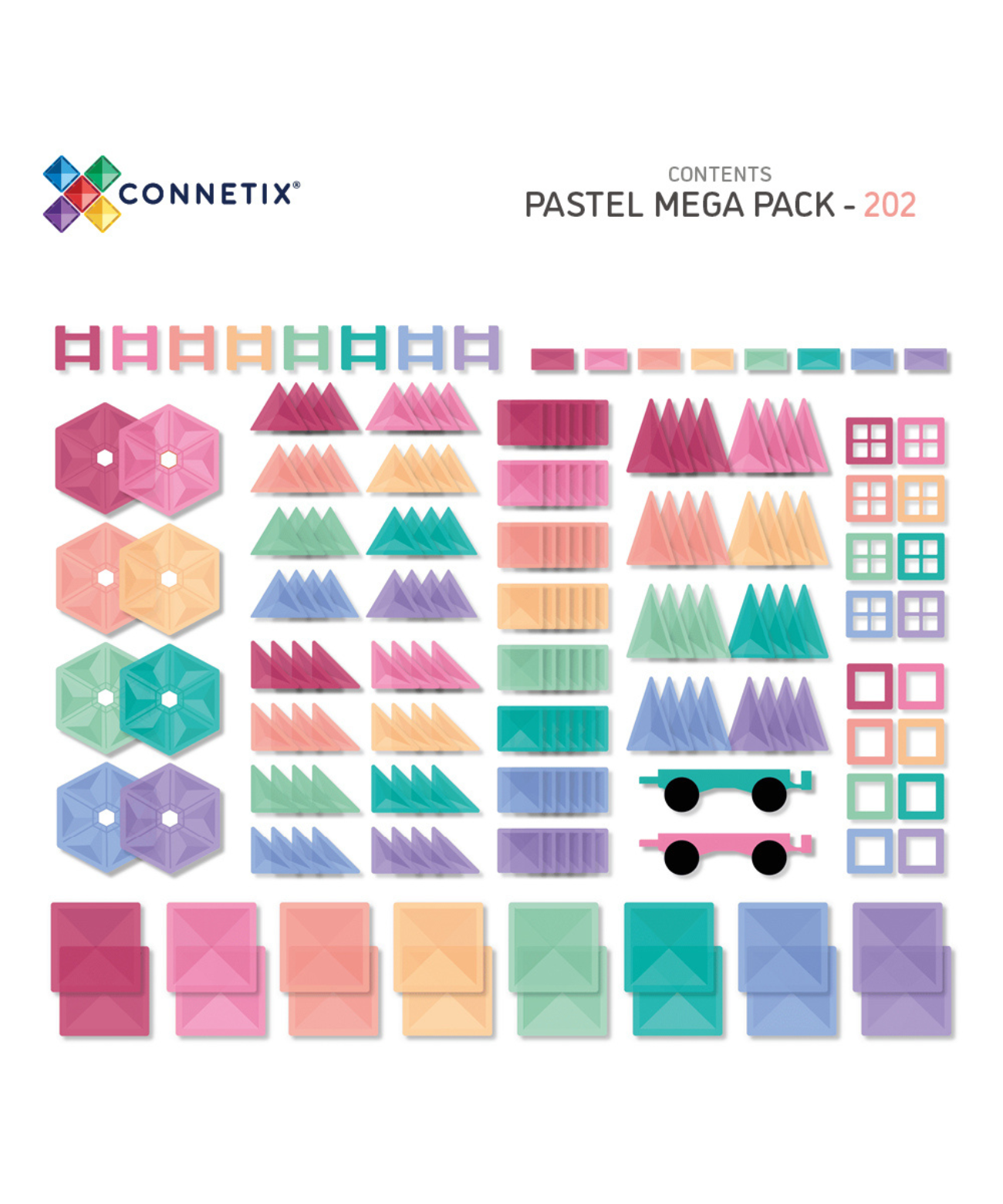 Pastel Mega Pack 202 Piece Set