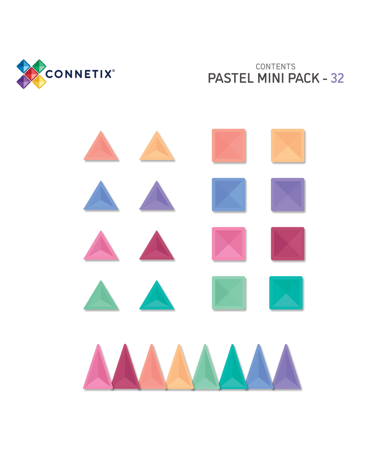 Pastel Mini Pack 32 Piece Set
