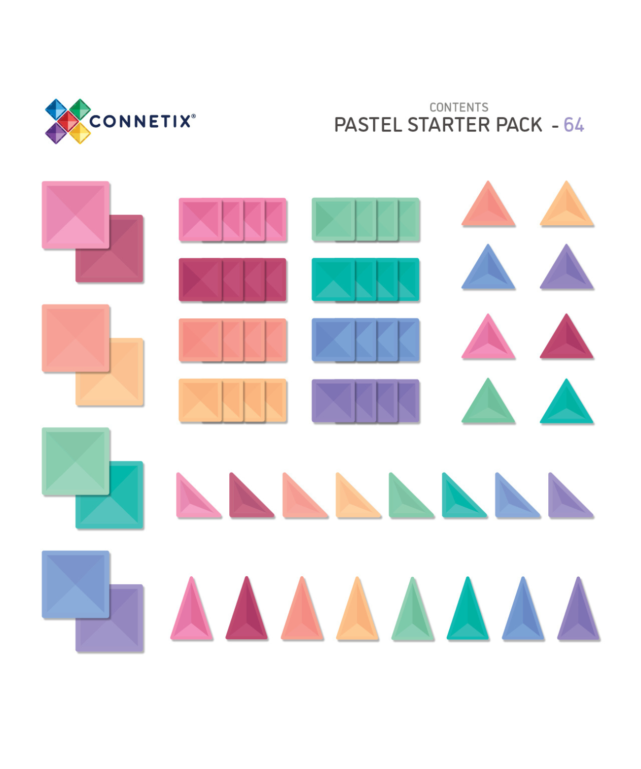 Pastel Starter Pack 64 Piece Set
