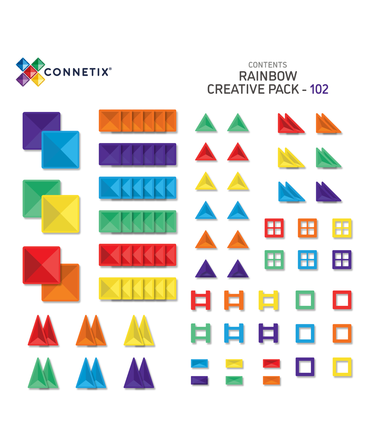 Rainbow Creative Pack 102 Piece Set