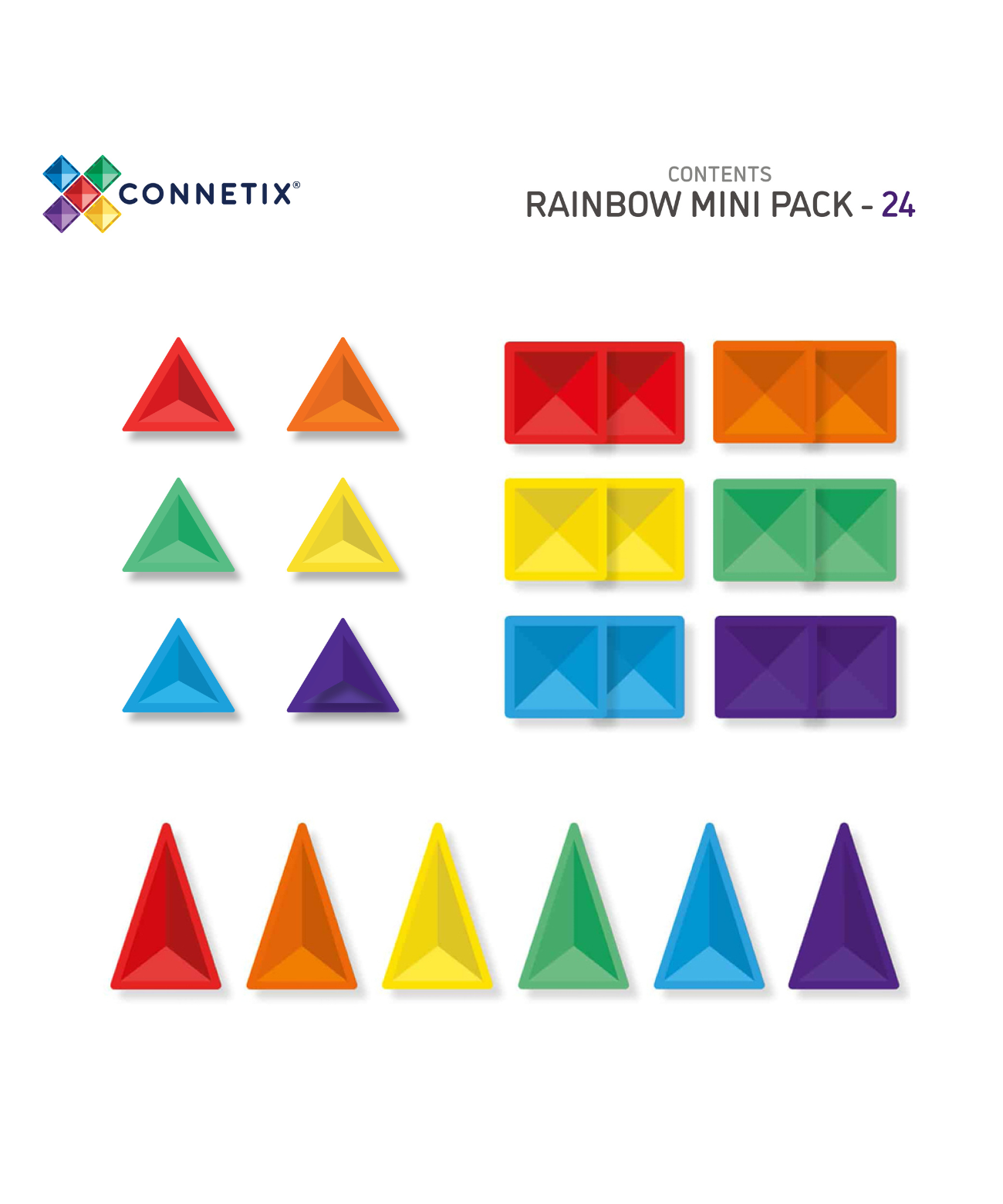 Rainbow Mini Pack 24 Piece Set