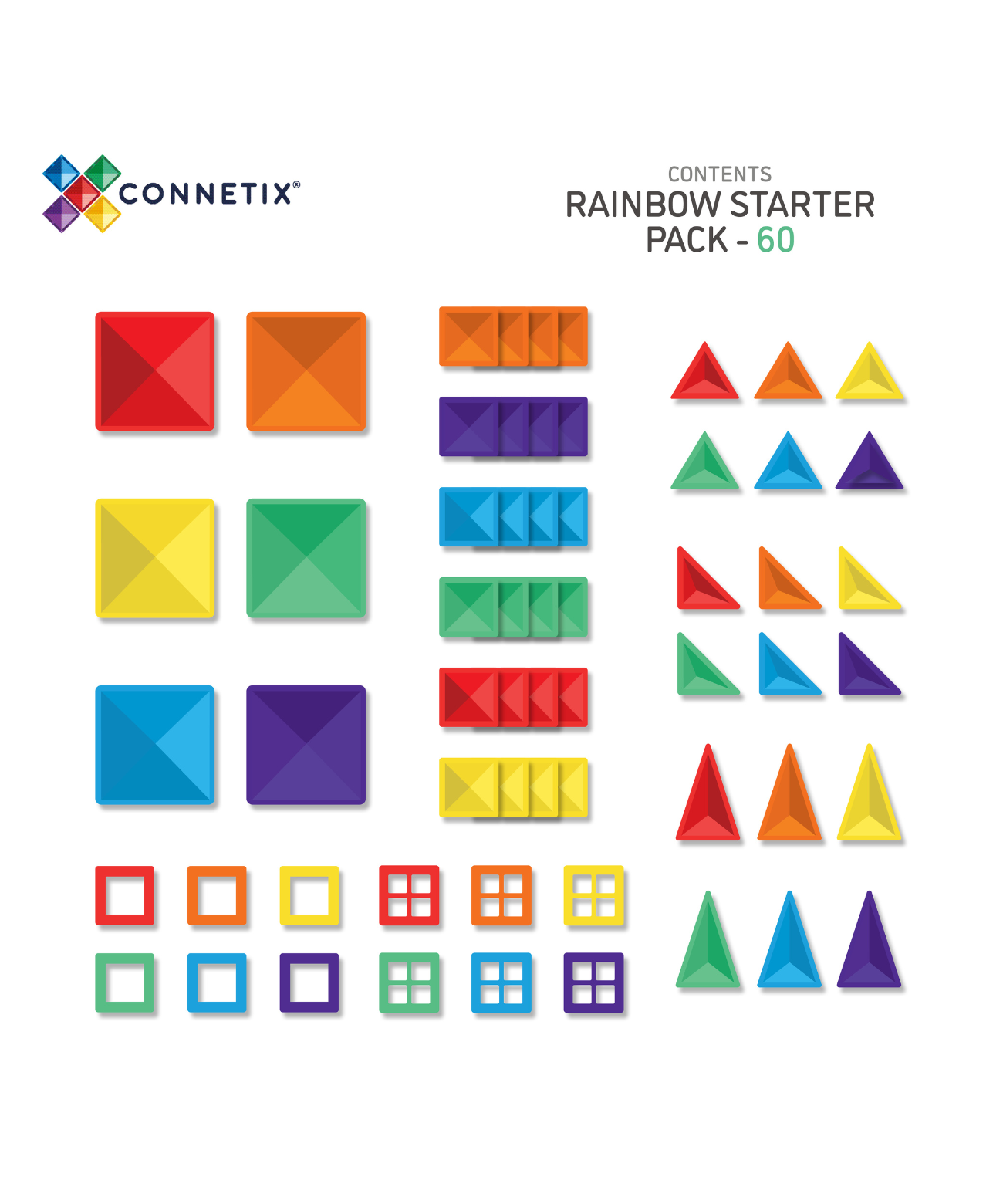 Rainbow Starter Pack 60 Piece Set