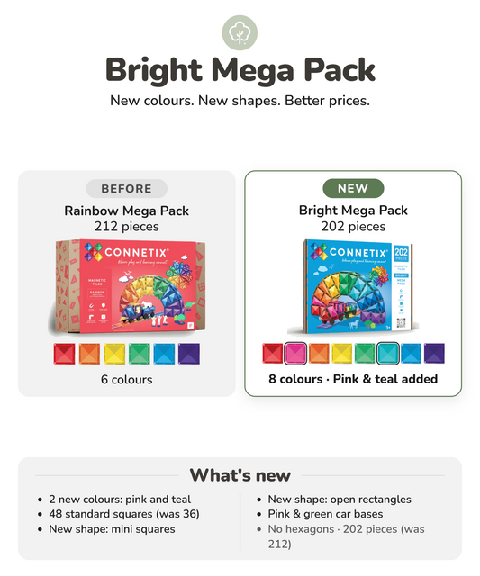 (New Design) Bright Mega Pack 202 Piece Set