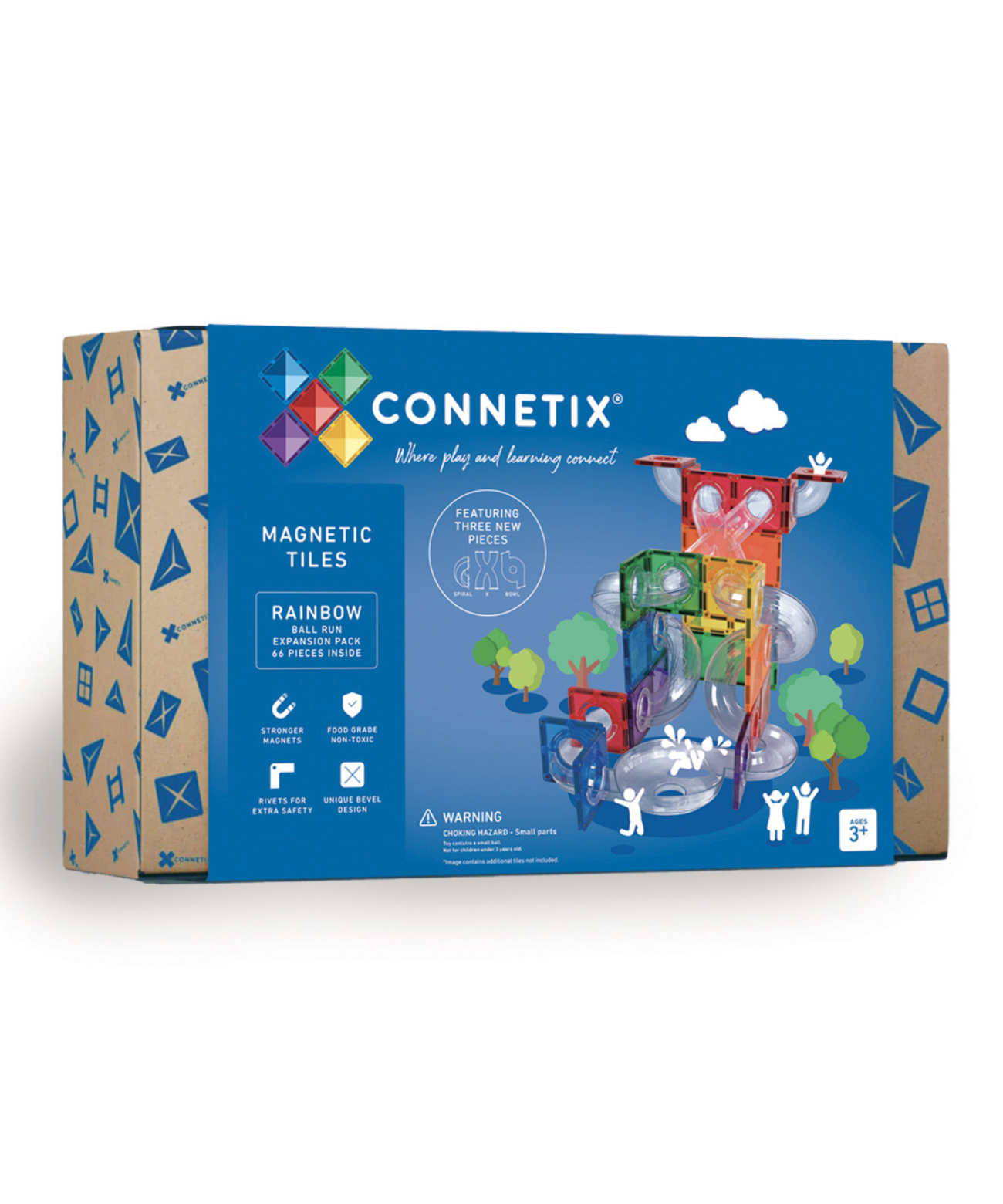 Rainbow Ball Run Expansion Pack 66 Piece Set