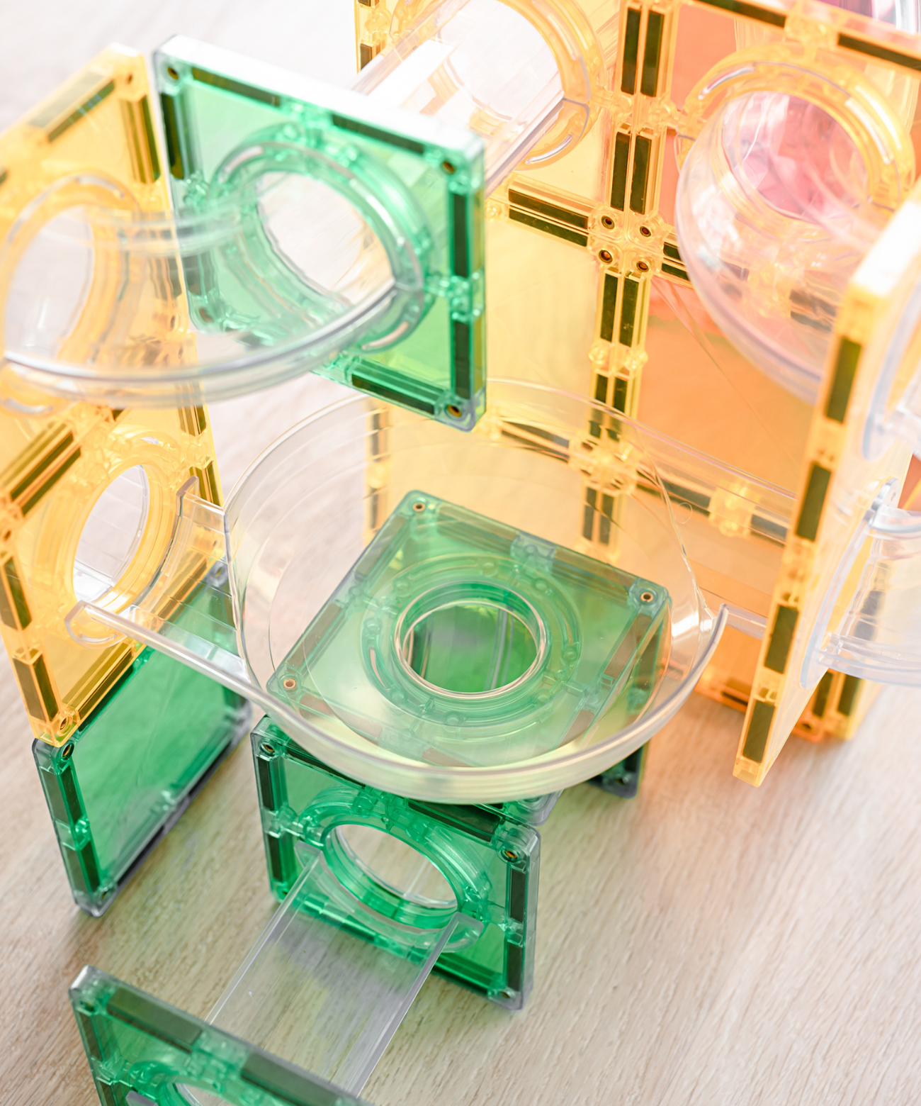 Rainbow Ball Run Expansion Pack 66 Piece Set