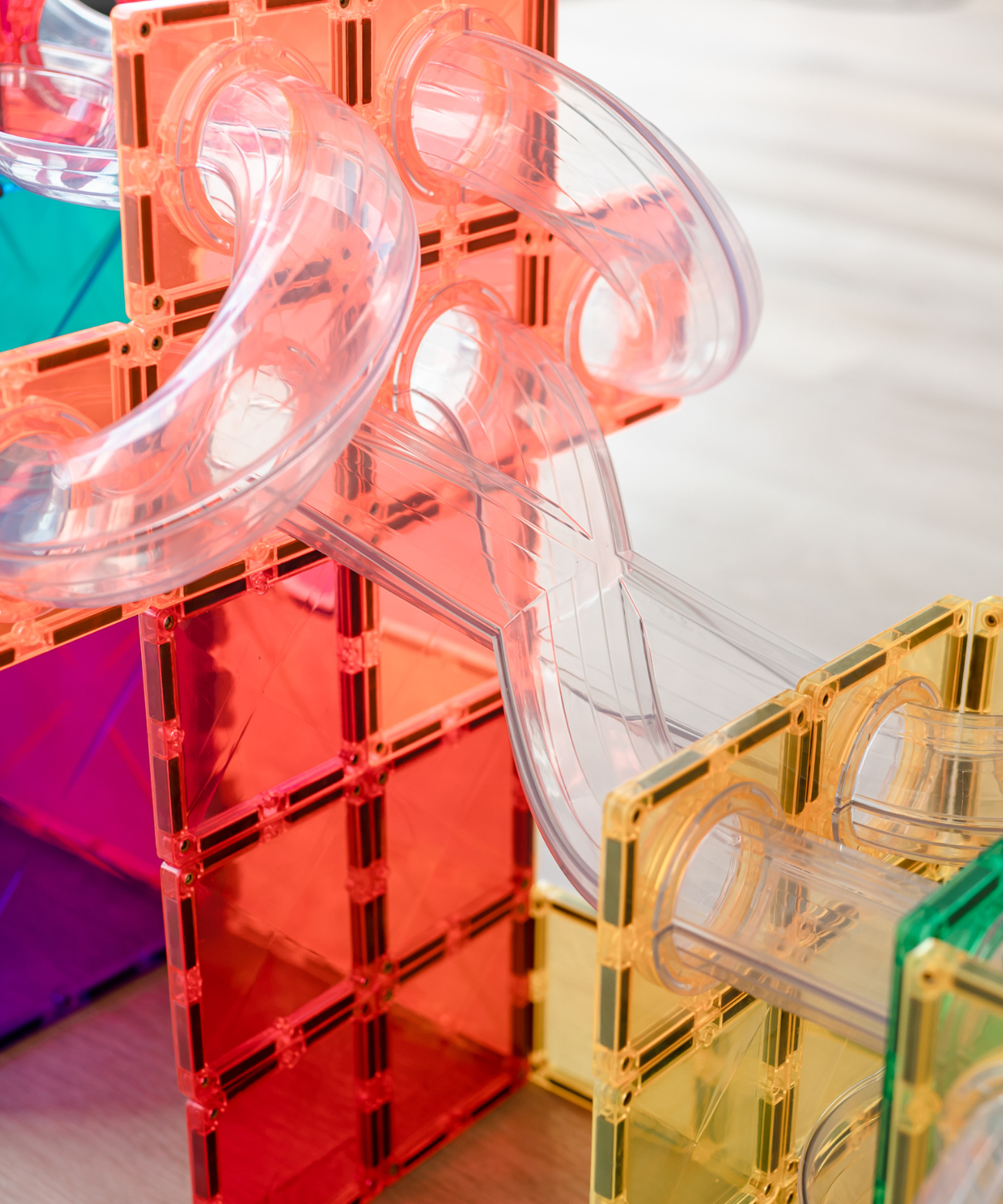 Rainbow Ball Run Expansion Pack 66 Piece Set