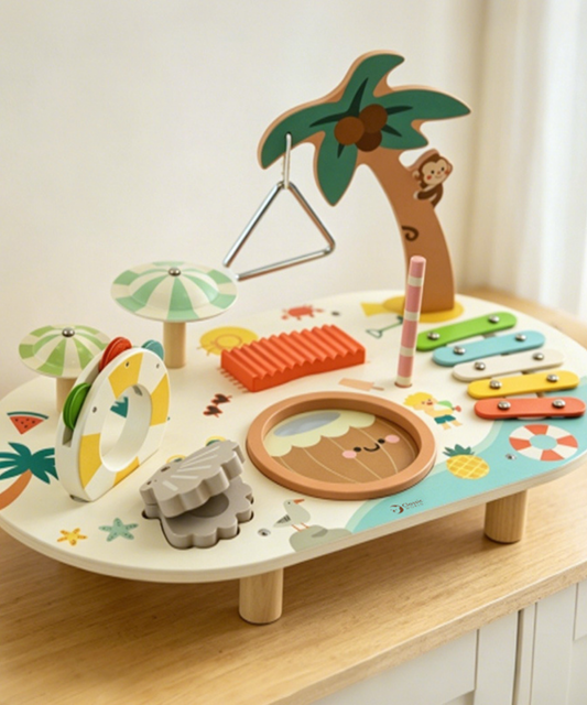 Classic World Wooden Beach Music Table