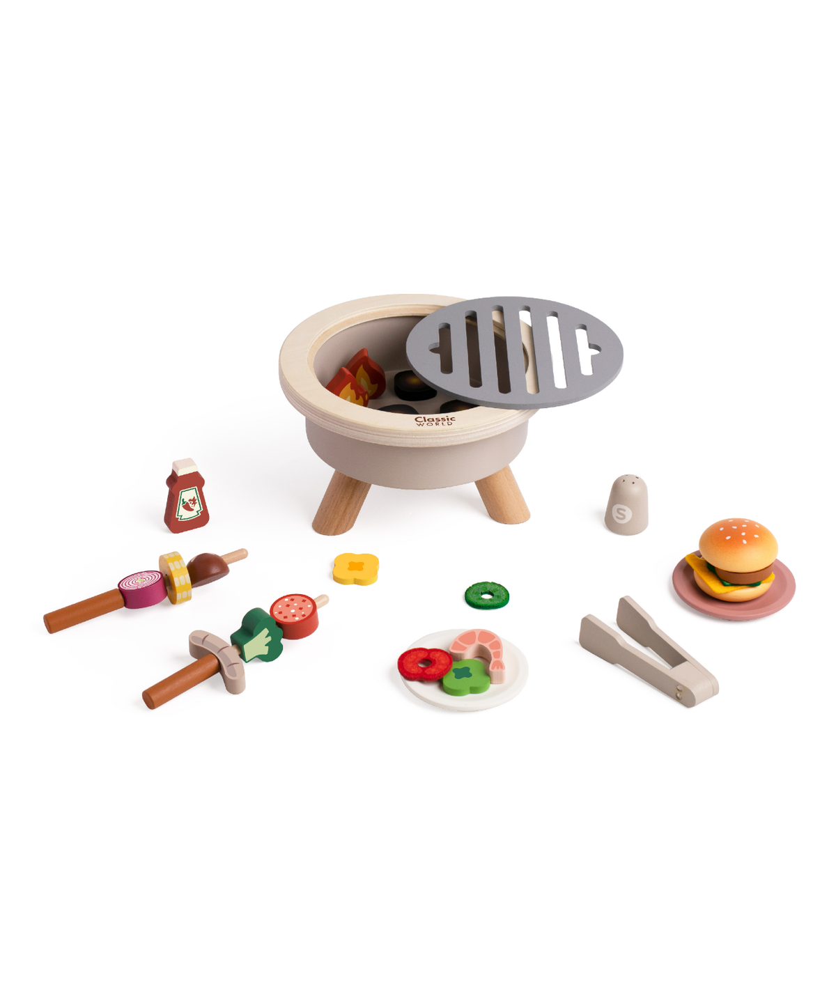 Classic World Wooden BBQ Set