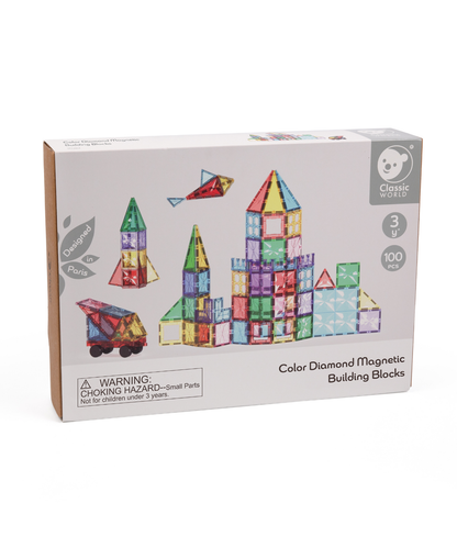 Classic World Color Diamond Magnetic Building Blocks