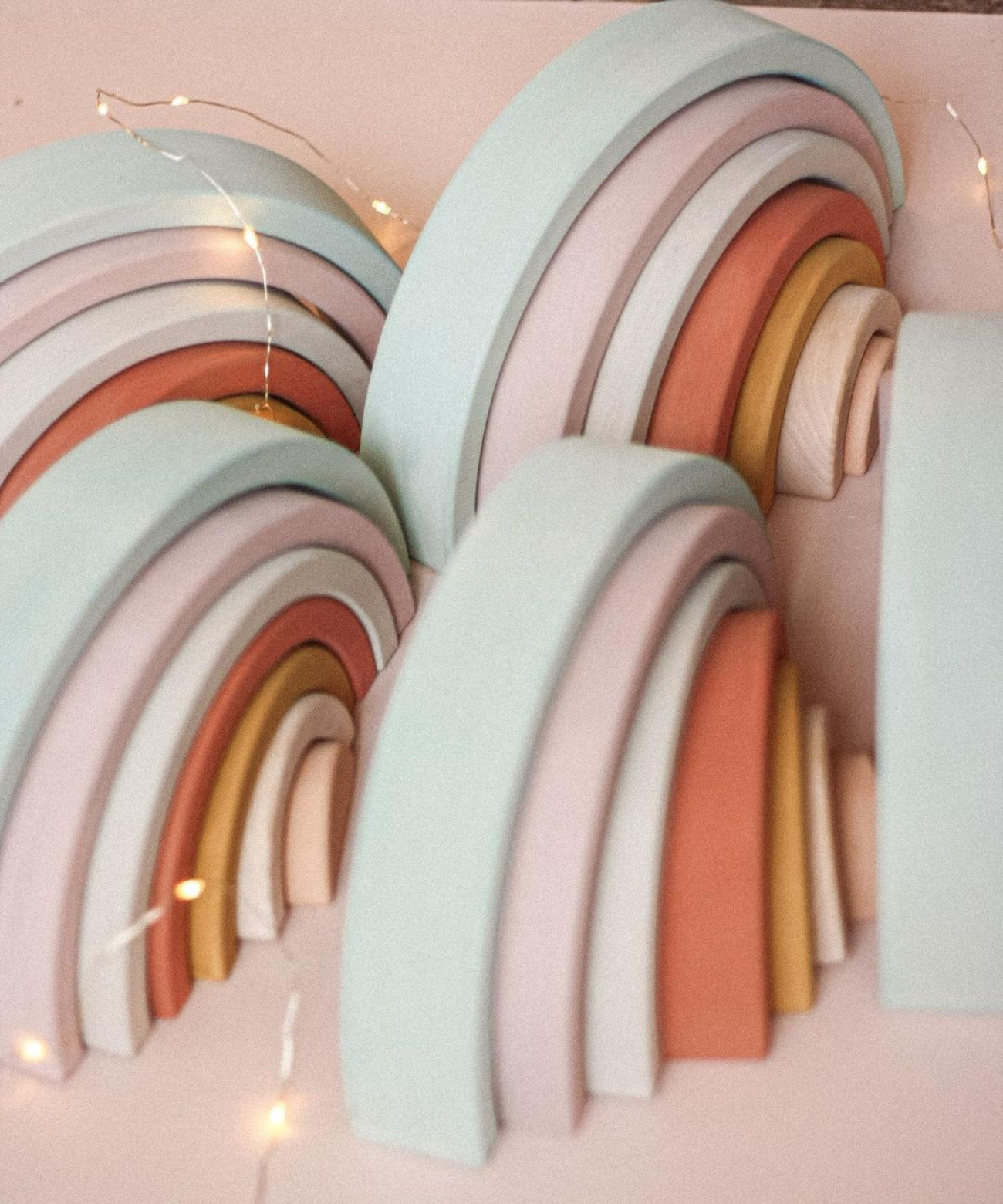 Rainbow Stacker in Pastel