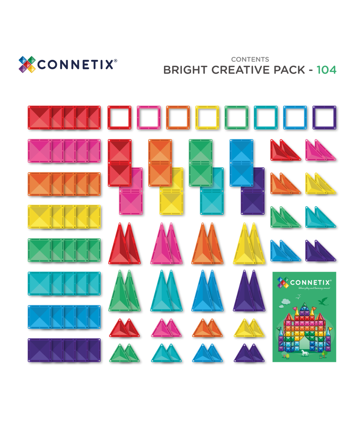 (New Design) Bright Creative Pack 104 Piece Set
