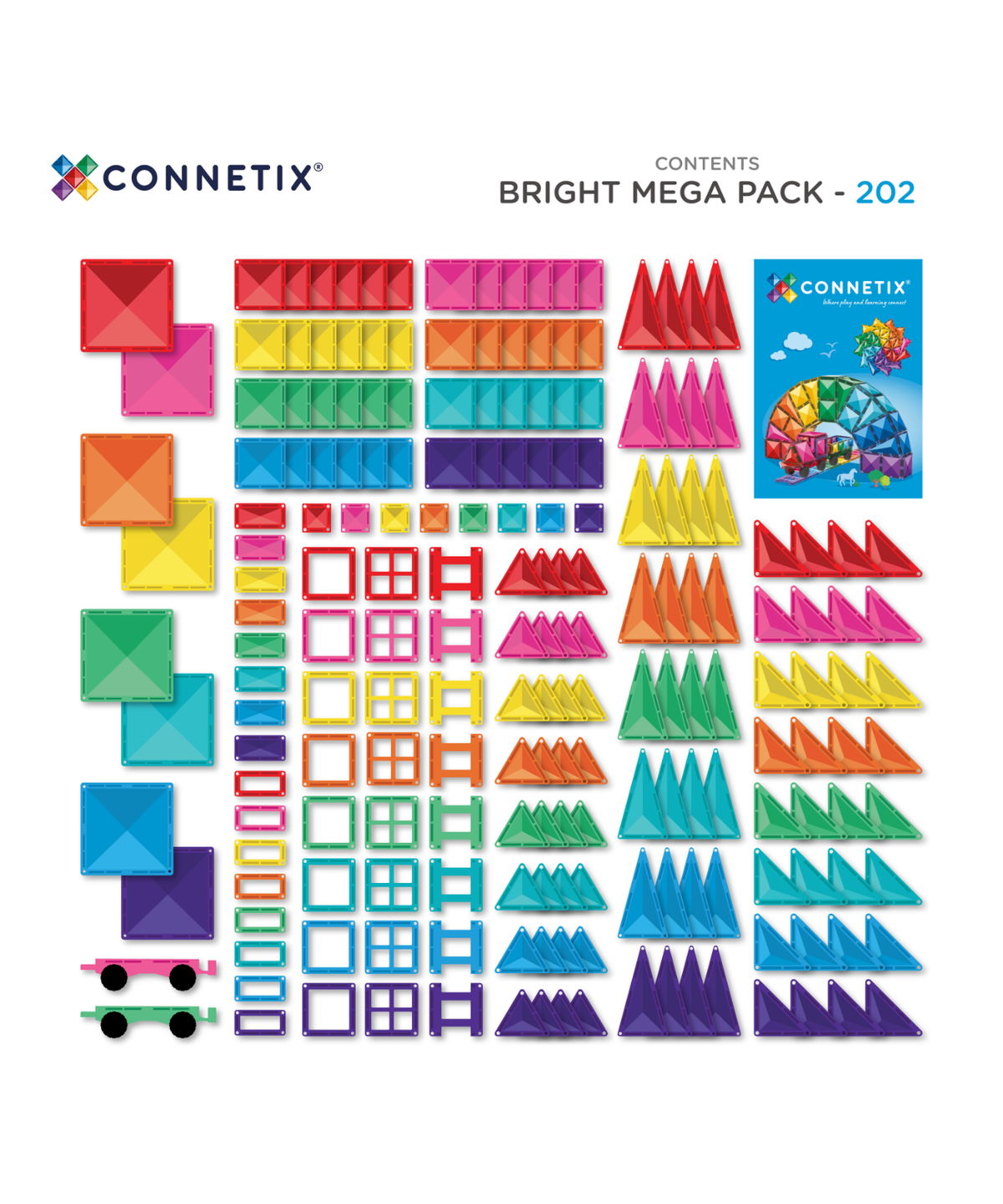 (New Design) Bright Mega Pack 202 Piece Set