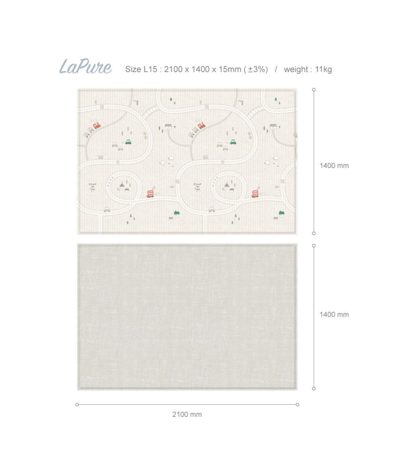 Parklon LaPure Bumper Playmat Around Town L15