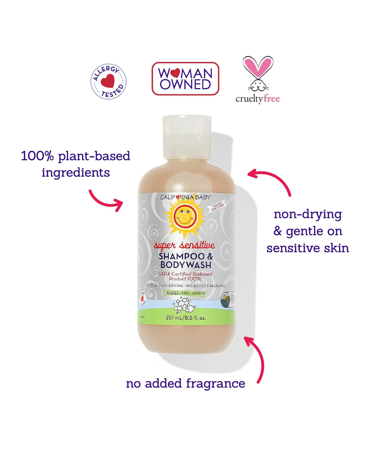 California Baby Shampoo and Body Wash (Assorted Scents)