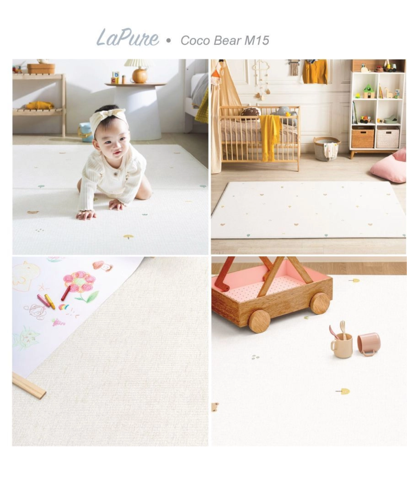Parklon LaPure Bumper Playmat Coco Bear M15