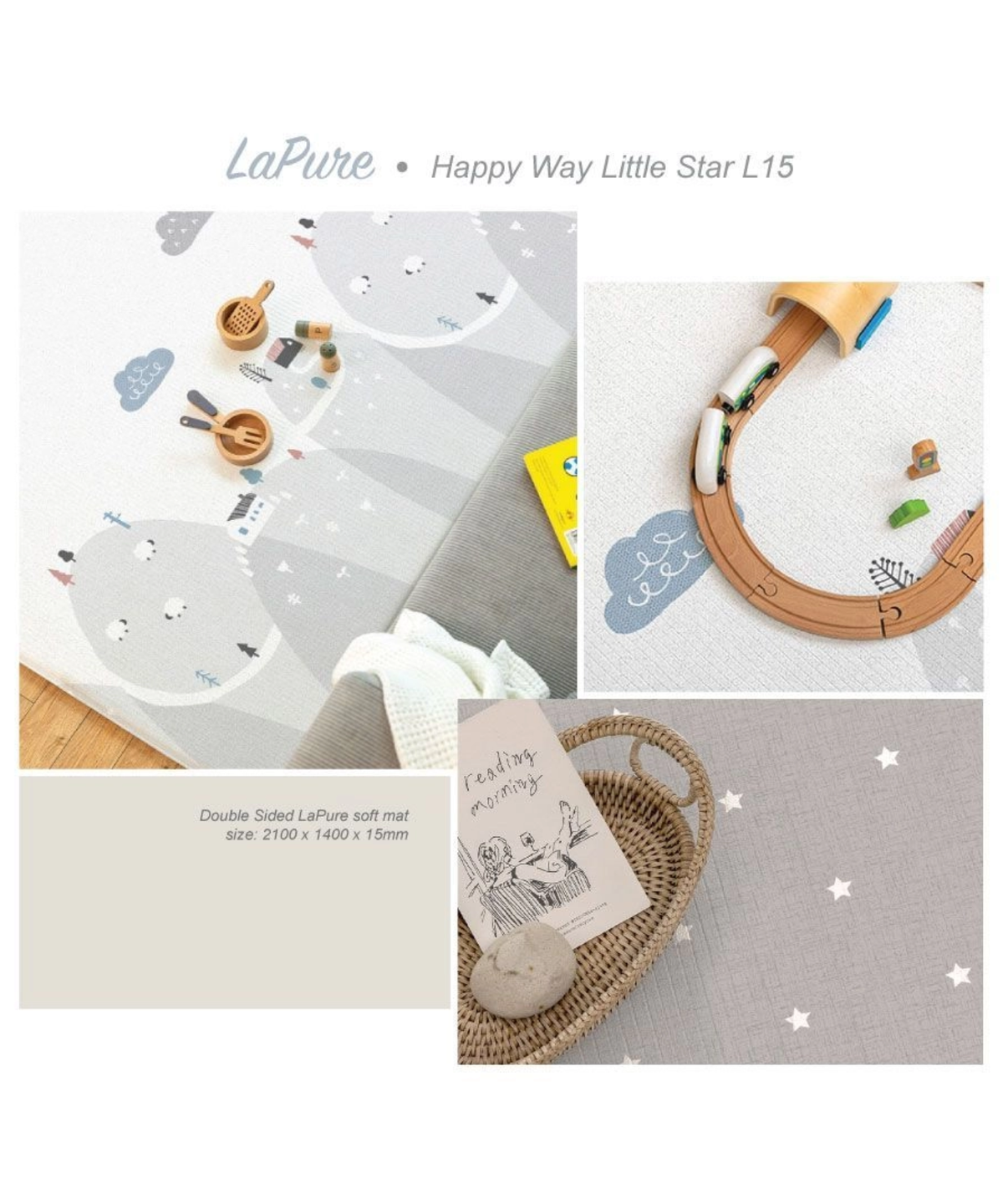 Parklon LaPure Bumper Playmat Happy Way Little Star L15