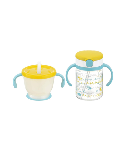 Aqulea Straw Training Mug and Straw Bottle Set