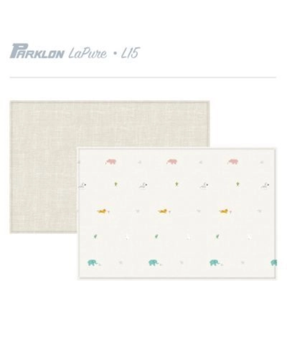 Parklon LaPure Bumper Playmat Jungle Friends Fabric Beige L15