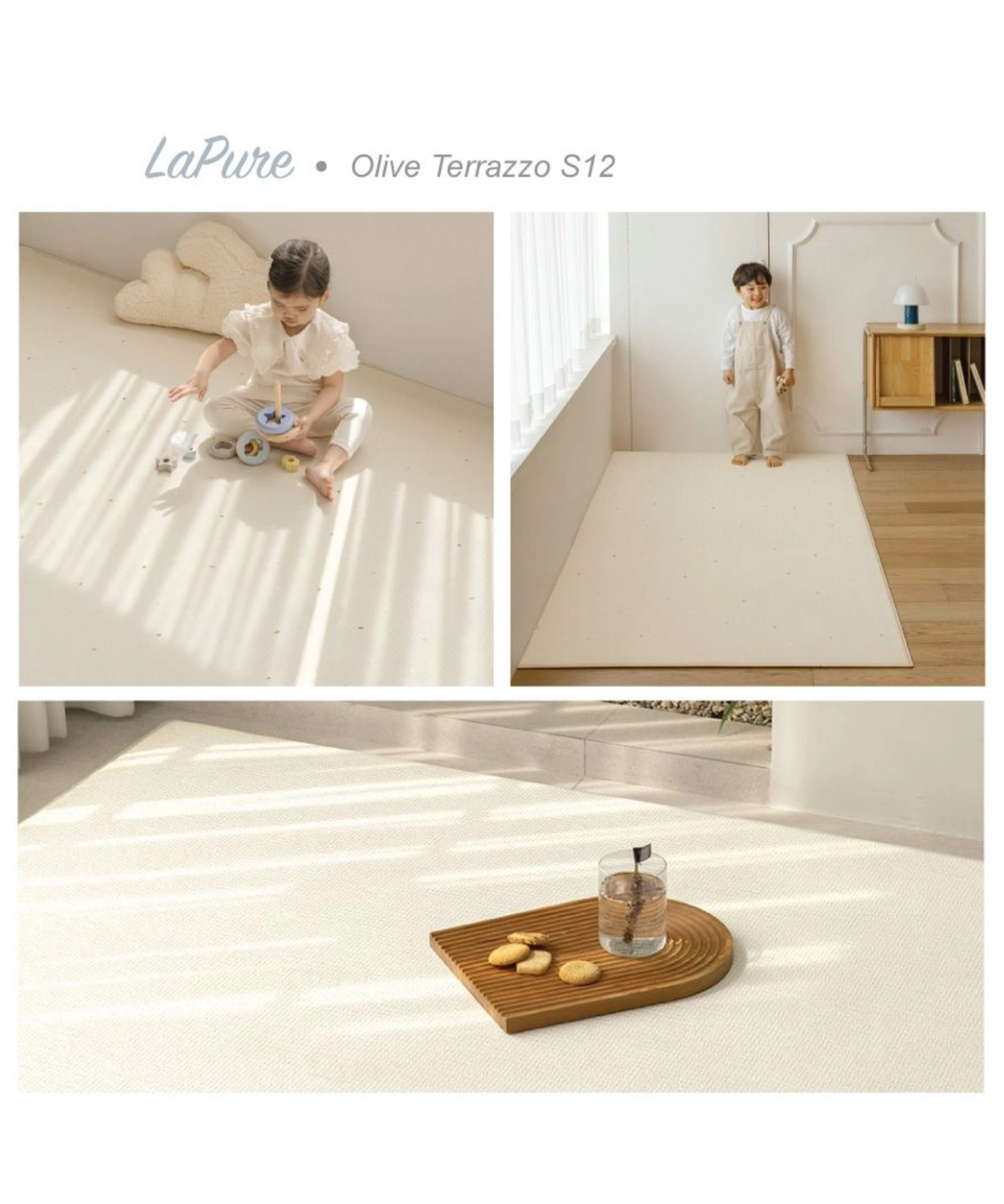 Parklon LaPure Bumper Playmat Olive Terrazzo S12