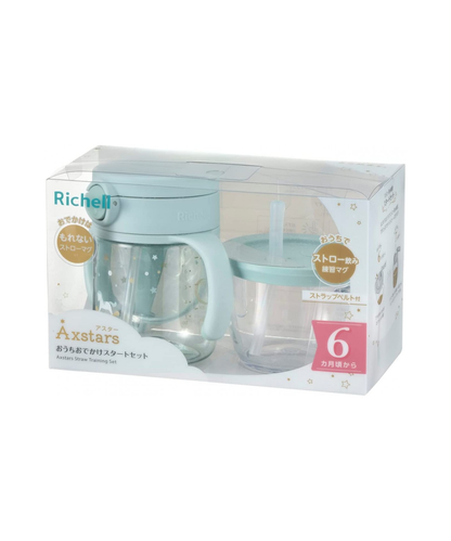 Axstars Straw Training Mug and Straw Bottle Mug Set