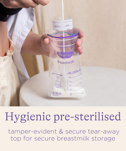 Lansinoh Breastmilk Storage Bags - 6oz/180ml (100pc)