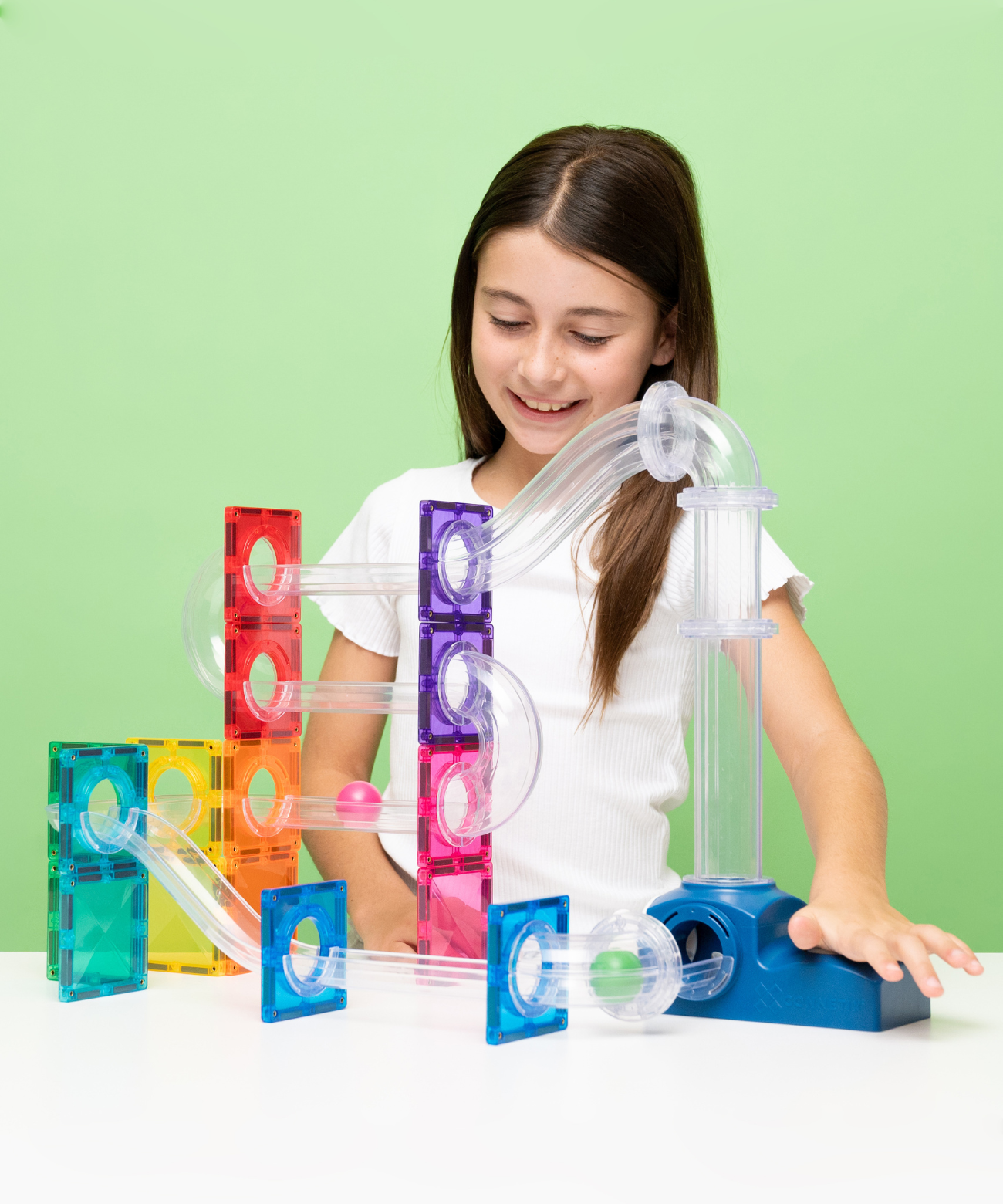 (Pre-Order - End Aug) Ball Run Launcher Pack 47 Piece Set