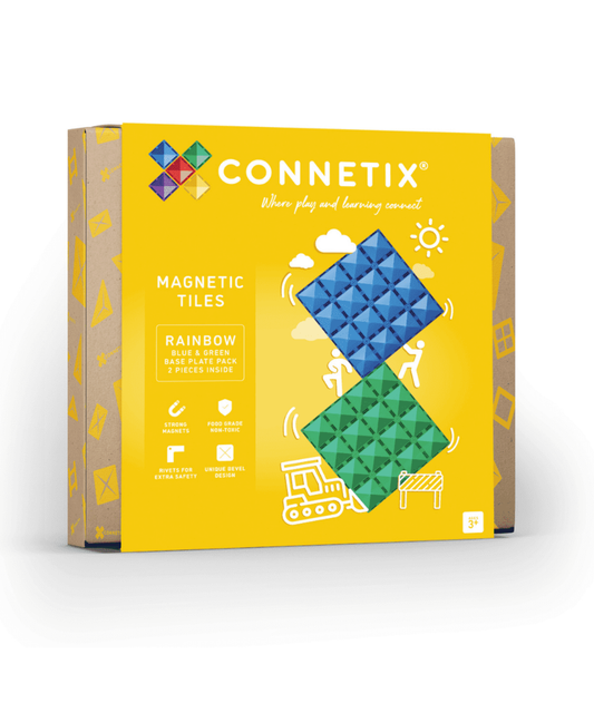 Rainbow Blue & Green Base Plate 2 Piece Set