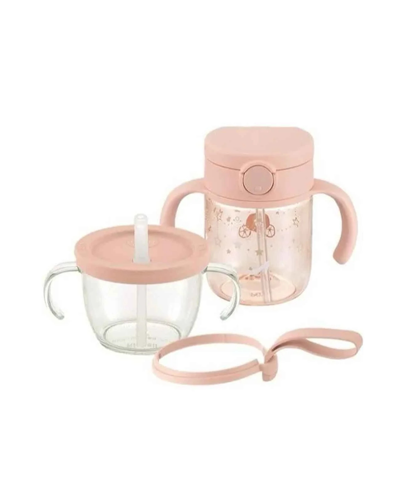 Axstars Straw Training Mug and Straw Bottle Mug Set