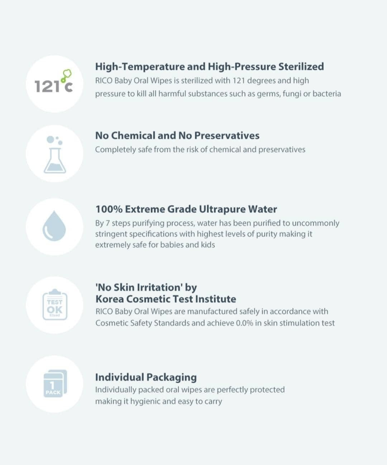 RICO Baby Oral Wipes — 30 sheets