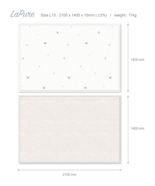 Parklon LaPure Bumper Playmat Coco Bear L15
