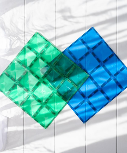 Rainbow Blue & Green Base Plate 2 Piece Set