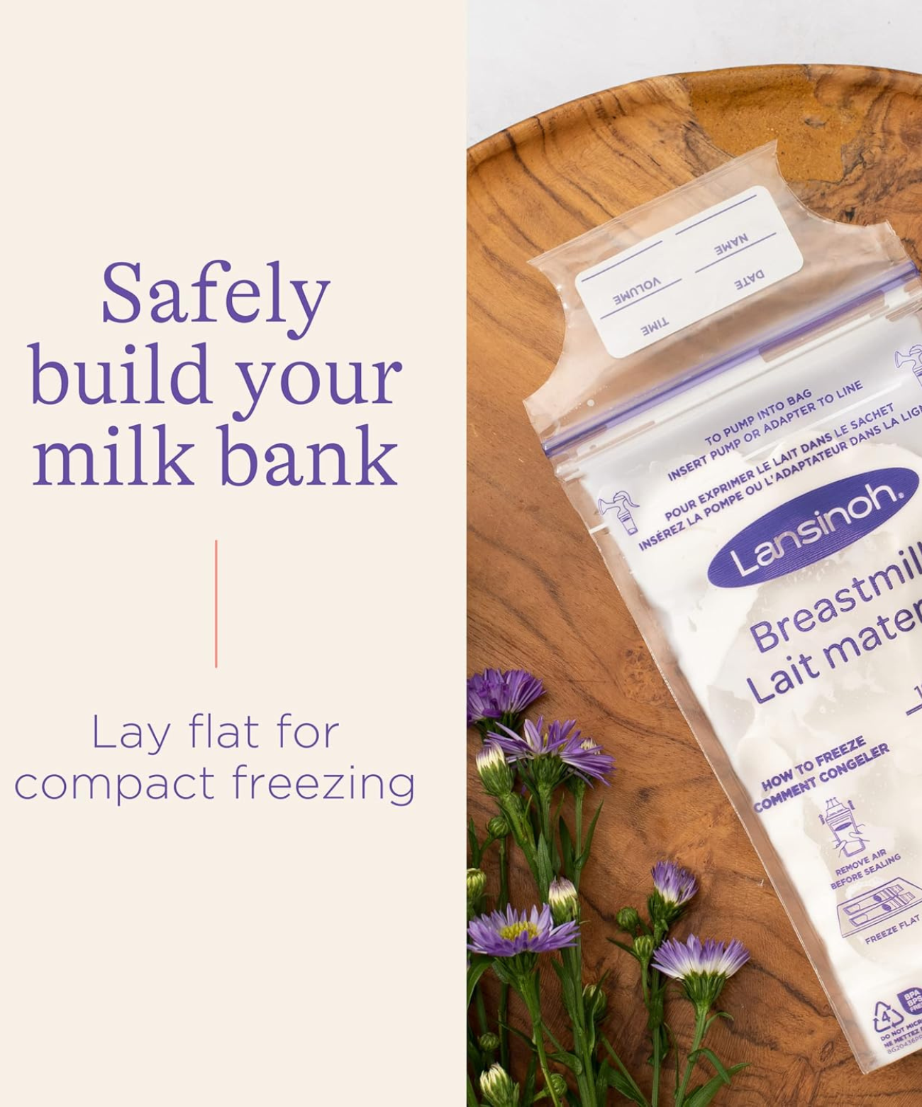 Lansinoh Breastmilk Storage Bags - 6oz/180ml (100pc)