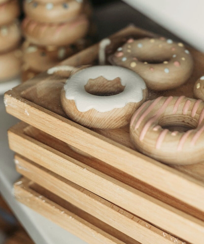 Wooden Donuts • Set of 4