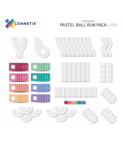 Pastel Ball Run Pack 106 Piece Set