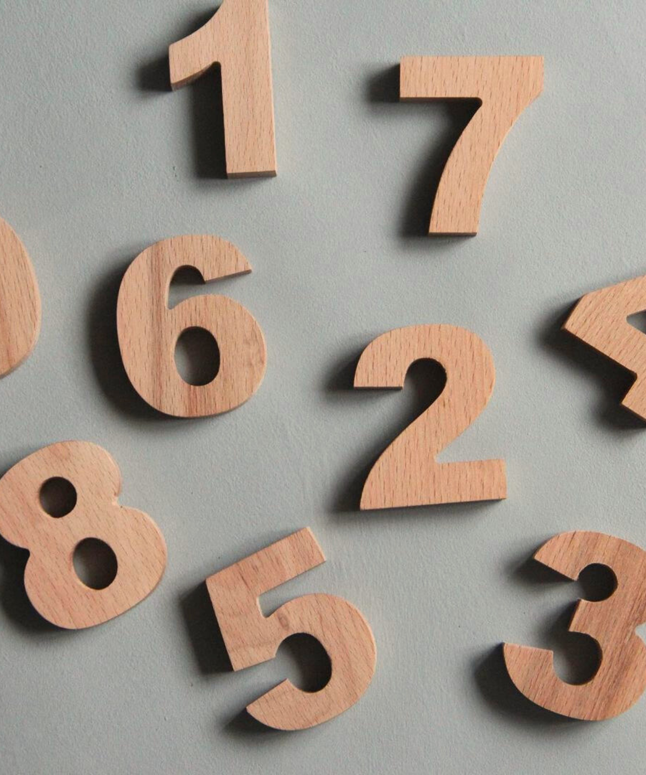 4298 Numbers Wooden Numbers • Set of 10 • Singapore – the little oak tree.