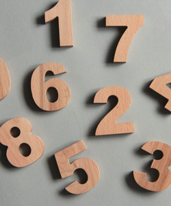 Wooden Numbers • Set of 10