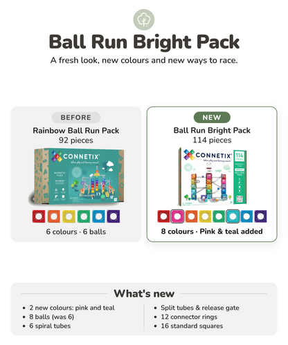 (New Design) Bright Ball Run Pack 114 Piece Set