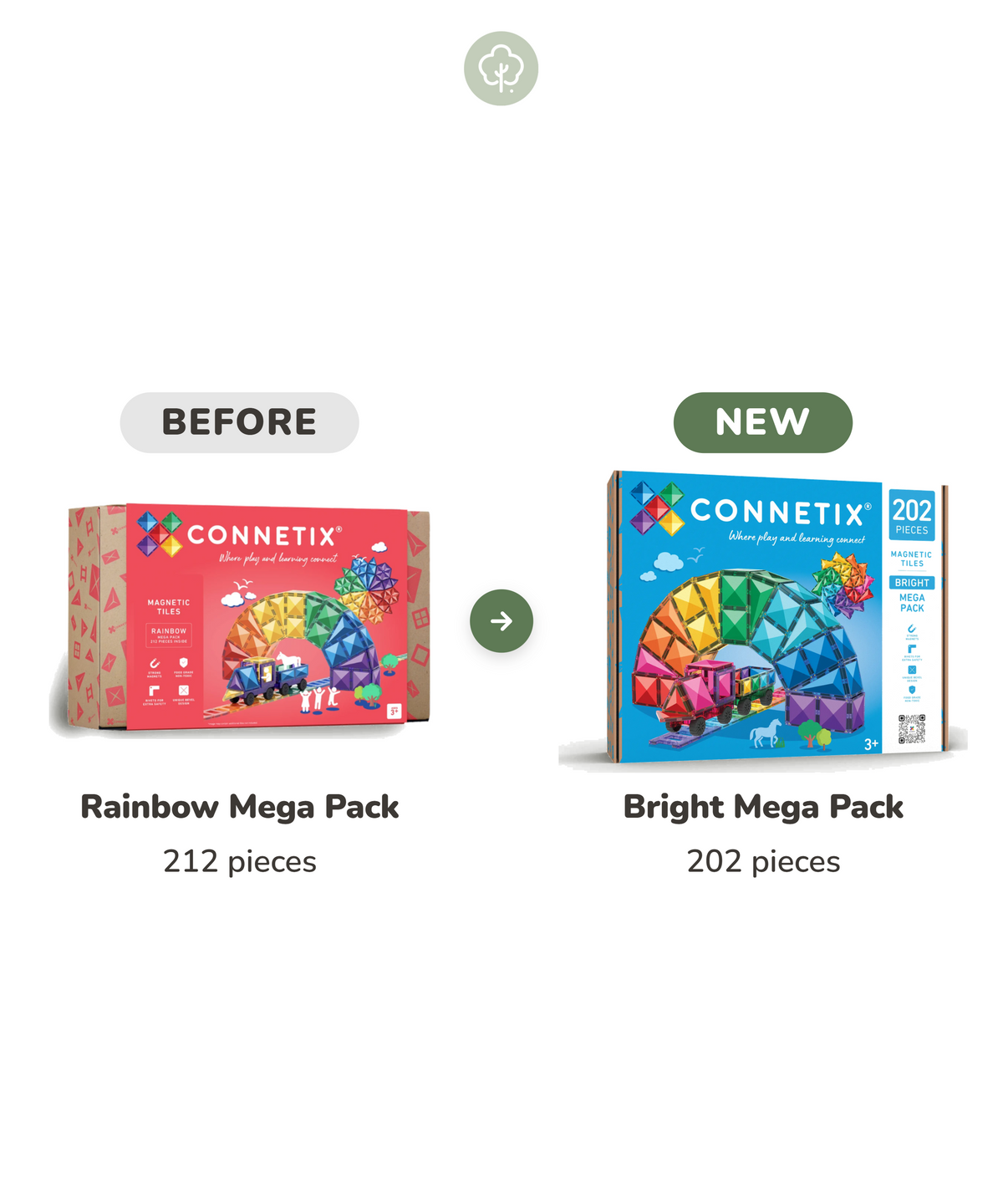 (New Design) Bright Mega Pack 202 Piece Set