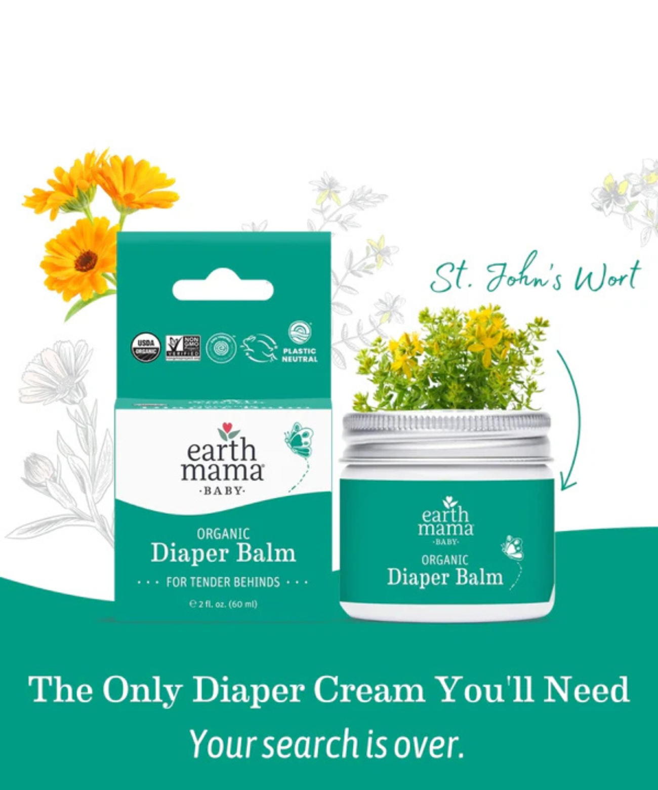 Earth Mama Organic Baby Diaper Balm
