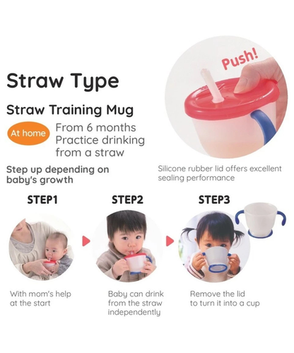 AQULEA Straw Training Mug 6m+