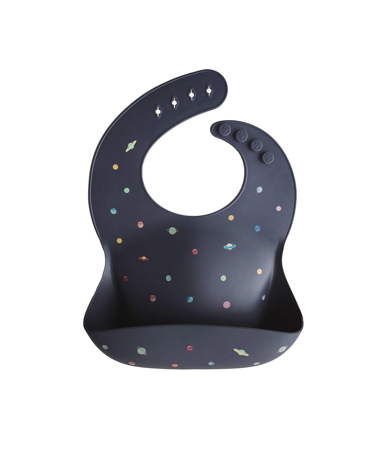 Printed Mushie Silicone Bib Singapore Planets