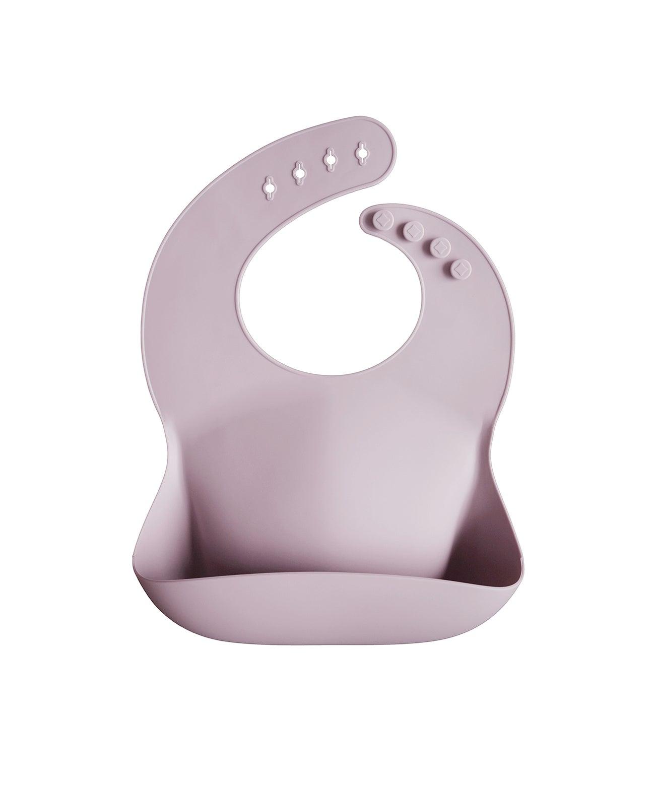 Mushie Silicone Bib Singapore Pale Mauve