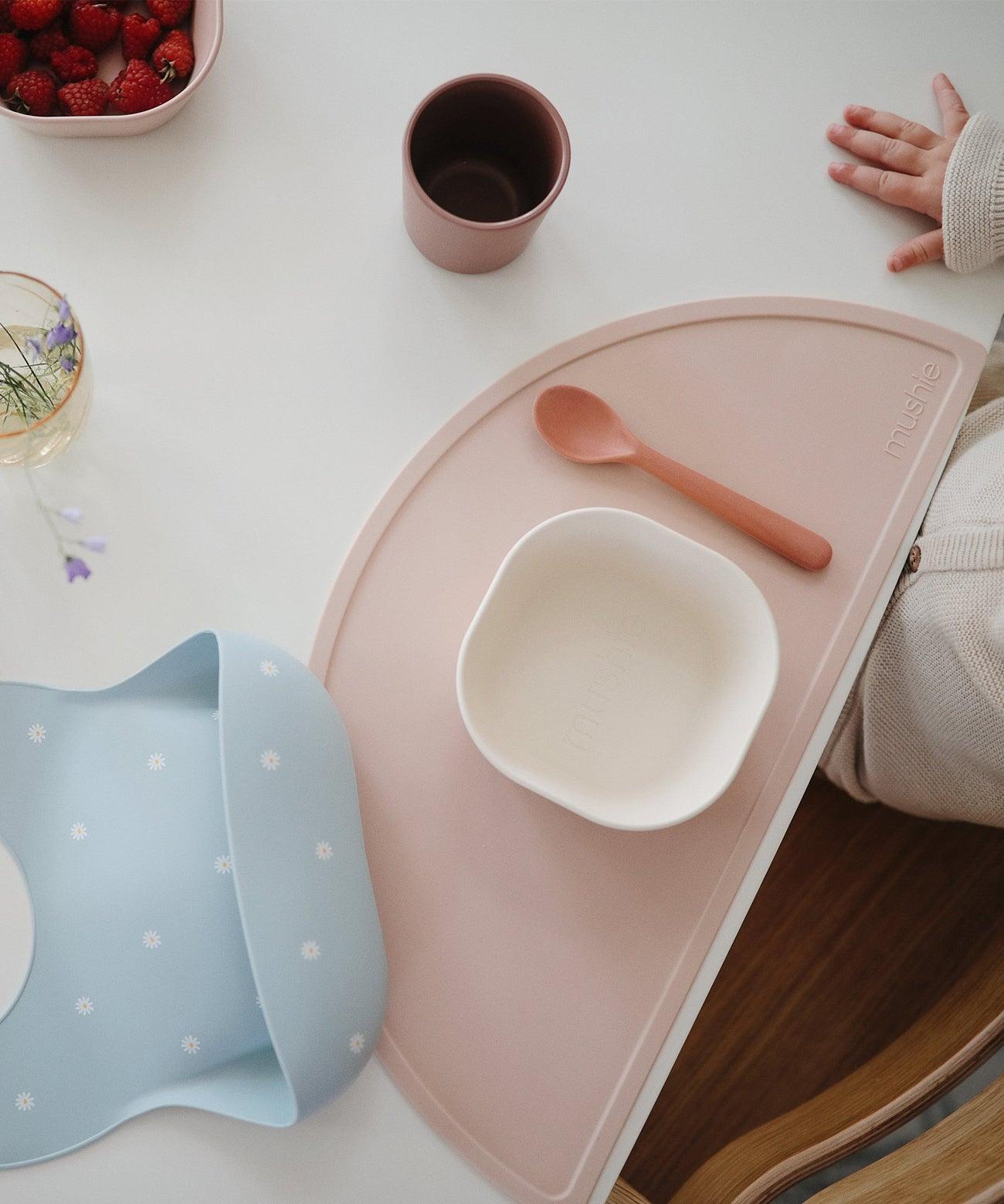 Mushie Silicone Placemat Singapore Blush