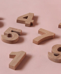 Wooden Numbers • Set of 10